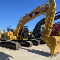 Chargeuse industrielle robuste haute performance Cat 320C pour la manutention et le stockage de matériaux de construction commerciaux à grande échelle