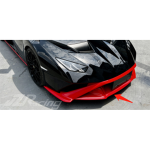 JZRacing-Parachoques Delantero de Fibra de Carbono Real, Alerón SV con Base de Aspecto de Fibra de Carbono, 3 Piezas - Product Image 2