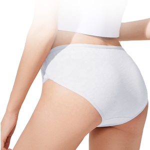 Bragas de fábrica con etiqueta cintura 100% algodón transpirable Personal suave ropa interior de uso diario para mujeres bragas desechables - Product Image 6