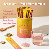 Cutting Mix Poudre en Sachets Complexe Berbérine & Yerba Maté Fraise Açaï 30 Sachets Tube Complément Alimentaire Logo Personnalisé
