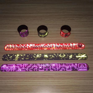 Bandes de pression de réflecteur Brassards de claque fluorescents Bandes de réflecteur Bandes de sécurité de claque de haute visibilité pour des enfants adultes - Product Image 4