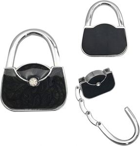 Gancho Plegable Metálico para Bolsos, Portátil, de Entrega Rápida, Accesorio Único para Bolsos, para Mesa, Restaurante u Oficina - Product Image 6