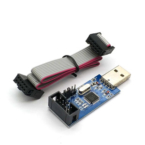 Cable de descarga USBASP para programador AVR ISP con protección contra sobrecorriente y recuperación automática para programación de microcontroladores - Product Image 1
