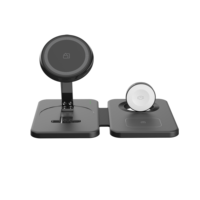 3-in-1 opvouwbaar magnetisch draadloos oplaadstation voor iPhone en smartwatches, draadloze opladerstandaard voor meerdere apparaten