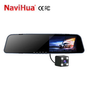 กล้องติดรถยนต์ Navihua Hot ขนาด 4.5 นิ้ว พร้อมระบบมองเห็นในเวลากลางคืน เลนส์คู่ บันทึกภาพการขับขี่ พร้อมกระจกมองหลัง ความละเอียดสูง 1080P - Product Image 4