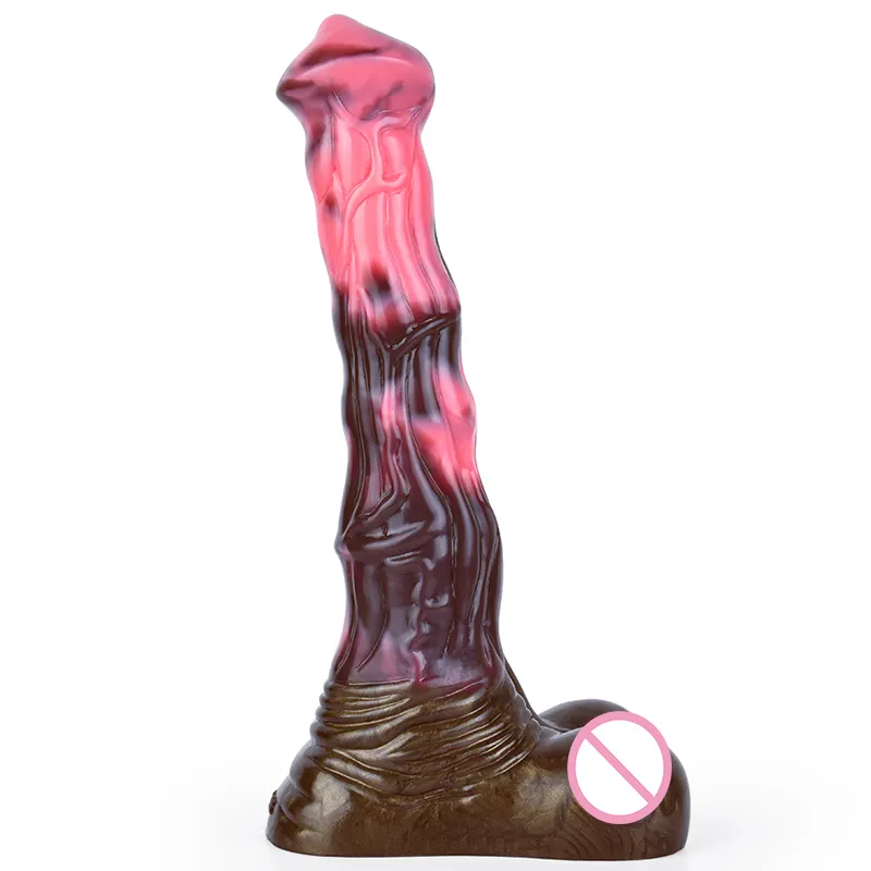 NNSX PN5123 Фэнтезийный фаллоимитатор, Лидер продаж, секс-игрушки для мужчин с реалистичным ощущением и загадочным красочным видом в светло-розовом и черном