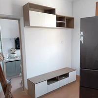 Venta directa de fábrica, buena calidad, gabinete de TV minimalista, gabinete de TV de esquina moderno