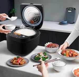 Cuisinière à riz électrique mini 1,5L-5L, intelligente, multifonctionnelle 16-en-1, argentée, mijoteuse pour usage domestique et hôtelier, faible teneur en sucre - Product Image 4