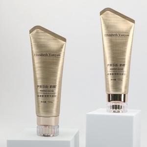 50ml 100ml Black <b>Plastic</b> Packaging <b>Tube</b> for Facial Cleanser Sunscreen Shampoo Soft Skin Care Cream Round Pattern with Screw Cap - Product Image 1