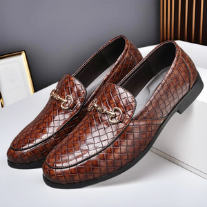 Zapatos Transpirables Antiolor para Hombre, Estilo Coreano, Zapatos de Vestir para Hombre al por Mayor, Mocasines de Cuero Formales para Negocios - Product Image 1