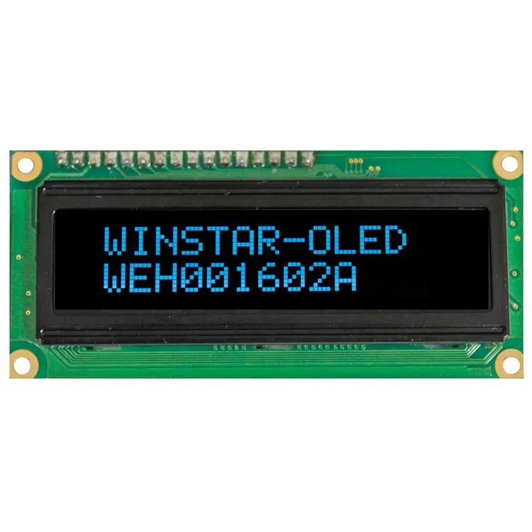 가격 WEH001602A 6800 8080 SPI 1602 LCM 스크린 1602 OLED 빨간색 문자 16x2 Lcd 디스플레이 패널