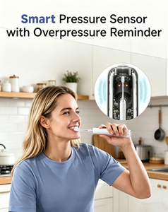<span class=keywords><strong>Brosse</strong></span> à dents électrique vibrante intelligente <span class=keywords><strong>pour</strong></span> adultes, étanche, rechargeable, longue autonomie, <span class=keywords><strong>pour</strong></span> enfants, gencives sensibles et appareils dentaires - Product Image 2