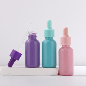 Tùy chỉnh 15ml-120ml Boston chất huyết thanh chai thủy tinh đầy màu sắc hình trụ dropper rỗng thả container 20ml 30ml 50ml <span class=keywords><strong>4oz</strong></span> YB - Product Image 3