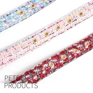 Nouveau collier élégant pour chien en cuir PU, style princesse classique, pour caniche et chien de compagnie, design en tissu rose tendance pour usage quotidien - Product Image 5