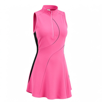 Vestido de Tenis sin Mangas Fanshi, Último Modelo, Colores en Contraste Personalizados, Tela con Protección UV para Mujeres Tenistas, Deportes Diarios al Aire Libre