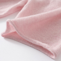 T-shirt ajusté à manches courtes en cachemire tricoté écologique pour femme, personnalisable