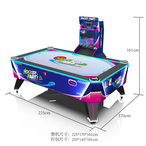 Xunying Juego de Hockey de Aire Curvo para Fiestas, Máquina Recreativa Multijugador, Construcción Metálica, Operado con Monedas, 1 Añ<span class=keywords><strong>o</strong></span> de Garantía en Inglés - Product Image 2