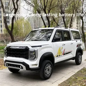 Elektrische mini-pickup <span class=keywords><strong>truck</strong></span> vierwieler nieuwe energie dubbel doel personen- en vrachtvervoer dubbel cabine kleine vrachtwagen senioren mobiliteitsauto - Product Image 4