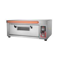 Four industriel électrique à 1 plateau, équipement de boulangerie commercial pour cuisson de pain et gâteaux, four à sole pour boulangerie