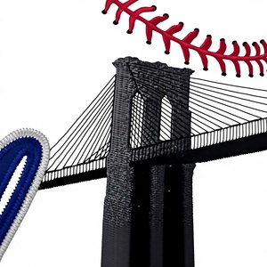 Camiseta de Béisbol de Brooklyn para Hombre, Negra y Azul, con Estampado Sublimado en la Parte Delantera, de Secado Rápido, Manga Corta, Corte Regular, Transpirable, para Todas las Temporadas - Product Image 4