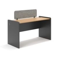 Table d'ordinateur moderne extensible en panneaux de bois pour la maison, le bureau, l'école et l'usage commercial
