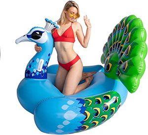 Con Công Inflatable Hồ Bơi <span class=keywords><strong>Float</strong></span> Vui Vẻ Bãi Biển Bơi Đảng Đồ Chơi Hồ Bơi Đảo Mùa Hè Hồ Bơi Bè Phòng Chờ Cho Người Lớn Và Trẻ Em - Product Image 4