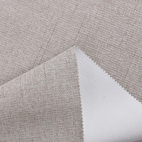 Tissu pour rideaux occultants 100% polyester, aspect lin, largeur 300 cm, fabricant pour hôtel, salon, décoration intérieure