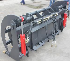 Rsbm Hydraulische Hark Grijper Emmer Skid Stuurlader Wortel Hark Grijper Lader Gras Grijper