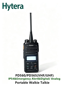 Radio numérique bidirectionnelle commerciale Hytera PD560 PD565 VHF double bande avec DMO, véritable double slot, longue portée - Product Image 3