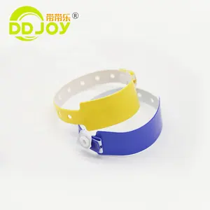 Events   Festival Supplier Cheap Custom Waterproof Plastic PVC Wrist Band One Time Use Vinyl Wristband