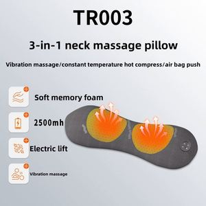 Oreiller de massage électrique pour le cou avec chaleur, coussin de massage multifonctionnel à vibrations pour le cou, le dos, la taille, relaxation du corps entier - Product Image 6