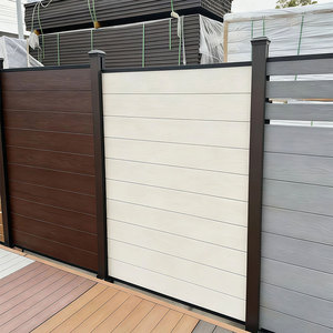 Panneaux de clôture en WPC résistants aux intempéries, clôture de jardin extérieure composite conçue pour résister à la pluie, au soleil et aux changements de température - Product Image 1