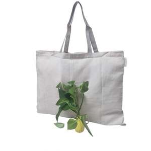 กระเป๋าผ้าลินินสั่งทำ Loonde ปี 2020 กระเป๋าช้อปปิ้งแบบใช้ซ้ำได้ เป็นมิตรกับสิ่งแวดล้อม พร้อมโลโก้ คุณสมบัติรีไซเคิล ขายดี - Product Image 3