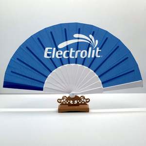Wholesale Polyester Personalized Large13inch Plastic <b>Handheld</b> <b>Fan</b> Sublimation Blanks DIY Folding Hand <b>Fan</b> for Festival/Wedding - Product Image 4