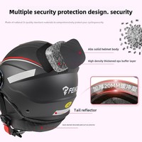 Casque demi-face pour véhicule électrique, motif personnalisé, ABS, certifié 3C, à dégagement rapide, nouvelle norme nationale, hiver, garantie 1 an, vente en gros