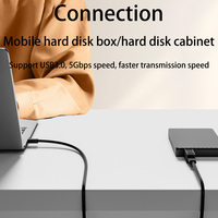 Fournisseur Adaptateur 4 styles Type C mâle vers USB B femelle Convertisseur USB a Connecteur de charge à port carré Type-B pour imprimante à disque dur
