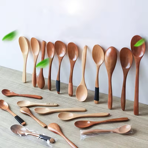 ช้อนไม้7นิ้วสำหรับทำอาหารซุปช้อนชาอุปกรณ์ทำอาหารสไตล์ญี่ปุ่นและเกาหลีดีไซน์เรียบง่าย - Product Image 6