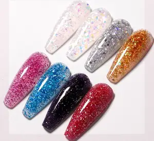 15ml 8 Colors Poly Gel Nails Builder top seller Glitter Diamond Style Extension UV Gel Nail Polish