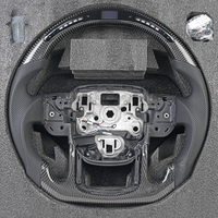 Volant en fibre de carbone véritable avec affichage LED de la vitesse et du régime moteur pour Land Rover Range Rover Discovery L550 L494 Sport 2014-2020