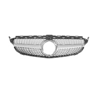 Nouvelle calandre avant en ABS durable pour Mercedes Classe C W205 2019-2021 – Remplacement/Amélioration de la calandre de pare-chocs