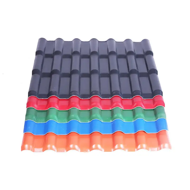 roofing sheet insulation Impact resistance asa synthetic resin roof tile for house warehouse