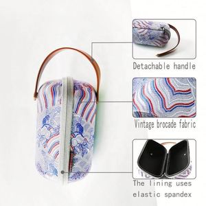 Custom <b>EVA</b> Carry Bag for Tea Cup and Chinese Kongfu Teapot for Travel Picnic Gift Bag with Handle Storage Case - Product Image 4