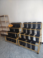 Étagère de présentation de fleurs et de plantes vertes pour supermarché Kainice, en métal, à plusieurs niveaux, avec roulettes, pour le stockage de fleurs fraîches