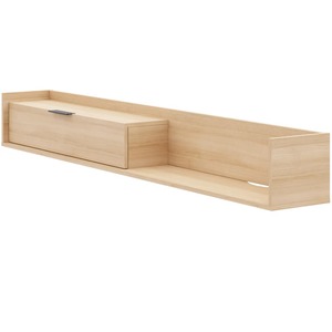 Kệ Tivi Treo Tường Gỗ Công Nghiệp 72 inch, Thiết Kế Mỏng, Có Kệ Mở Và Tủ Đựng Đồ Khóa Tự Động - Product Image 4