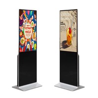 Kiosque publicitaire vertical 2K 4K de 32 à 65 pouces avec écran tactile et animation, affichage numérique LCD sur pied