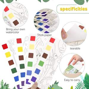 Libro de Pintura Creativo y Portátil de Acuarelas <span class=keywords><strong>para</strong></span> Niños, Lienzo Educativo Reutilizable <span class=keywords><strong>para</strong></span> Dibujar y <span class=keywords><strong>Colorear</strong></span>, Juguete de Papel <span class=keywords><strong>para</strong></span> Manualidades - Product Image 2