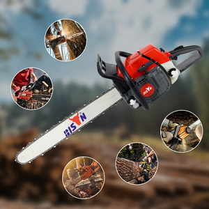 Garden <b>Tools</b> Gas Chainsaw Manufacturers 3.3kw 72cc Cheapest Hydraulic Gasoline Chainsaw with Electr Start - Product Image 4