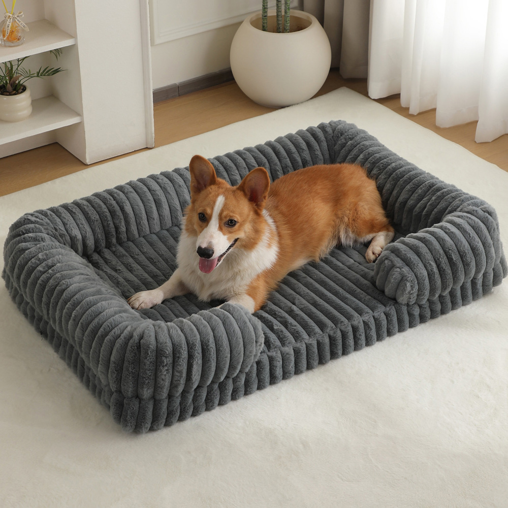 Wholesale Plush Dog Bed for Large Dogs – Soft Sponge Pet Bed with Custom Logo for Pet Brands & Retailers - View 2
