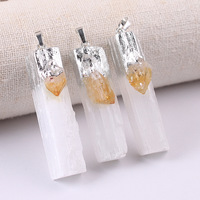 Pendentif en sélénite sterling HY Quantum Design Gemstone
