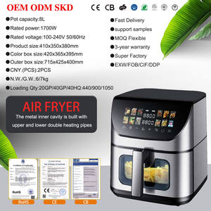 Freidoras de aire industriales comerciales de gran capacidad, 15 litros, 12L, 10L, máquina eléctrica de Metal de acero inoxidable sin aceite para restaurante - Product Image 3